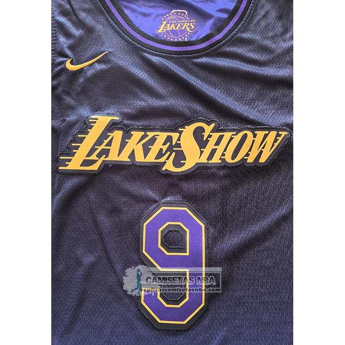 Camiseta Los Angeles Lakers James JR. NO 9 Ciudad 2024-25 Violeta